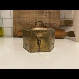 Vintage brass cricket box/ trinket box